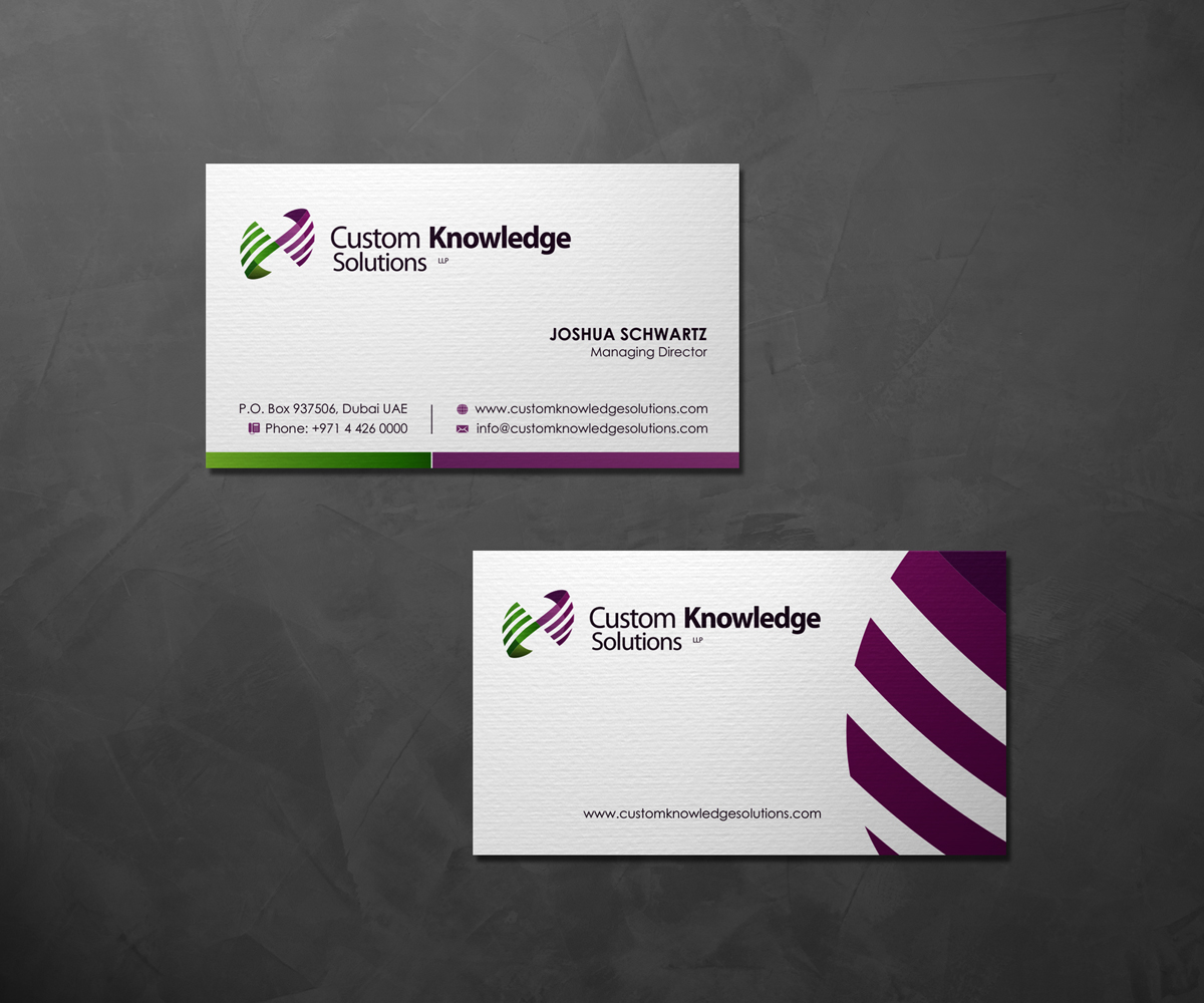 Stationery Design by logodentity for Custom Knowledge Solutions LLP | Design #1881123