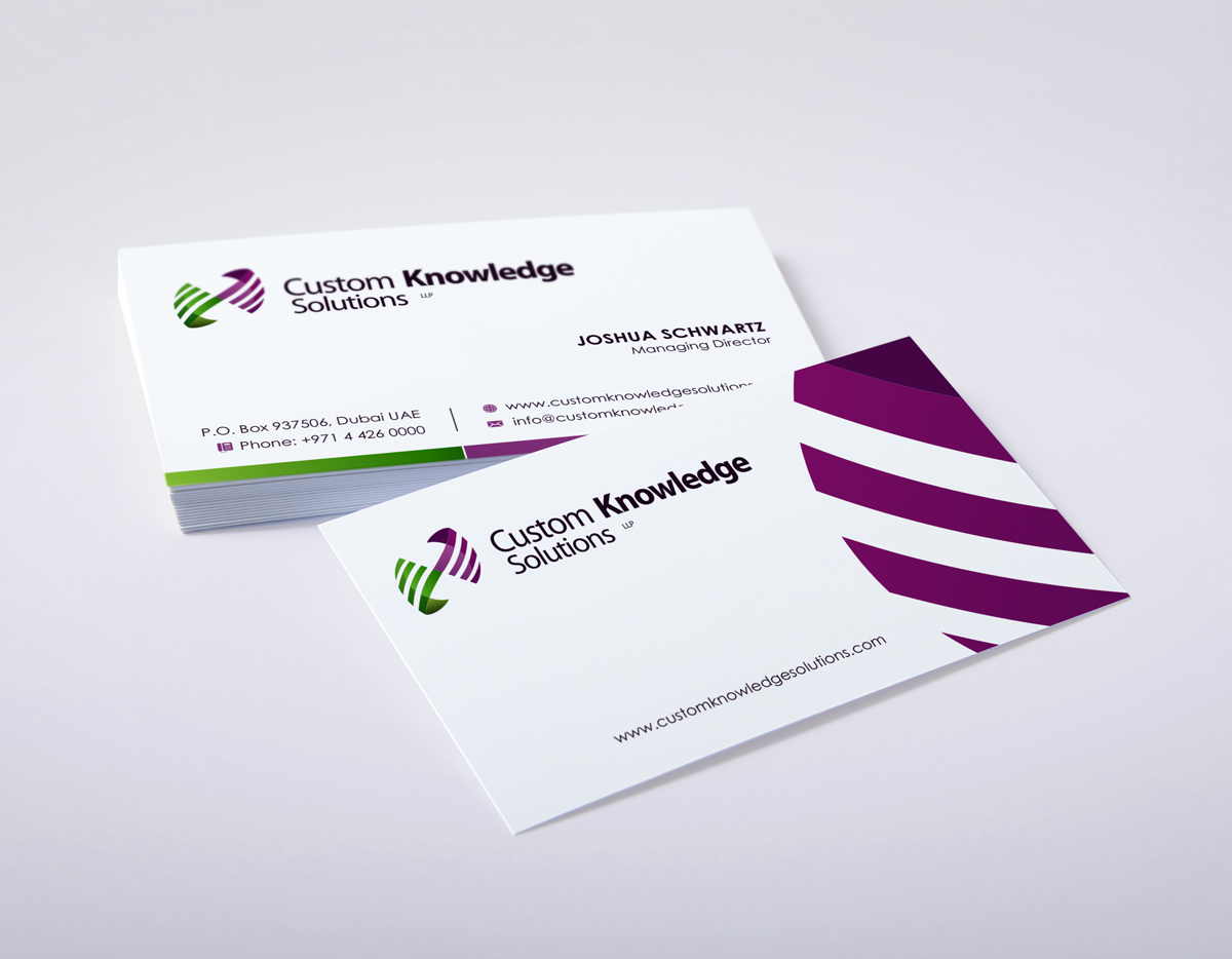 Stationery Design by logodentity for Custom Knowledge Solutions LLP | Design #1881129