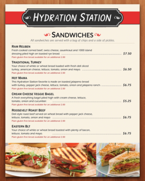 Menu Design by Aether Designs