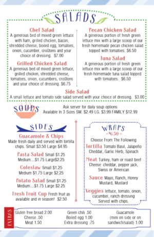Menu Design by Marcy M for Hydration Station | Design: #7494033