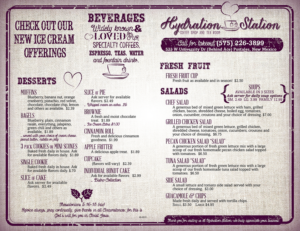 Menu Design by iD_intelligentDesign for Hydration Station | Design: #7500003