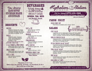 Menu Design by iD_intelligentDesign for Hydration Station | Design: #7516112