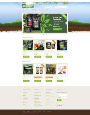 Template design for organic gardening site for BigCommerce platform | Web-Design von Channel Studio