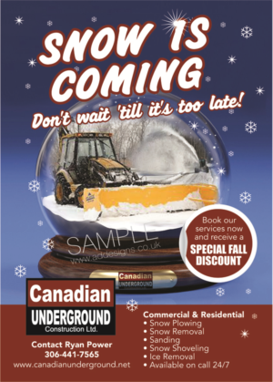 Snow removal flyer | Flyer-Design von the artworks