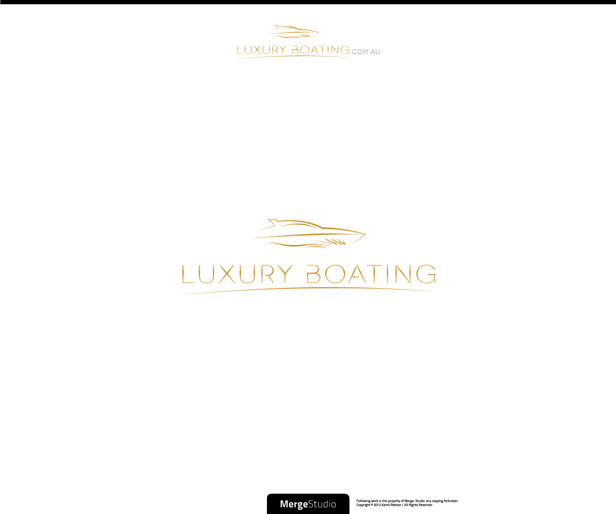 Logo Design by MergeStudio for Luxury Boating Pty Ltd | Design #1944704