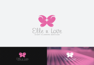 first line: Elle n Love, second line: Event Planning Services | Logo Design by jaime.sp