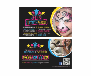 children's paty business stars face painting | Visitenkarten-Design von Cut and Glue