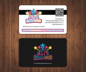 children's paty business stars face painting | Business Card Design by Stylez Designz