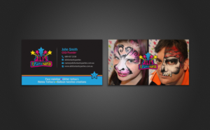 children's paty business stars face painting | Business Card Design by chandrayaan.creative