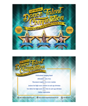Postcard Design for a dance competition | Postcard Design by eleven