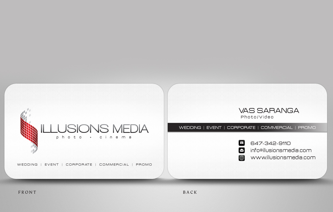 Business Card Design by disign for 3Shade Productions | Design #380744
