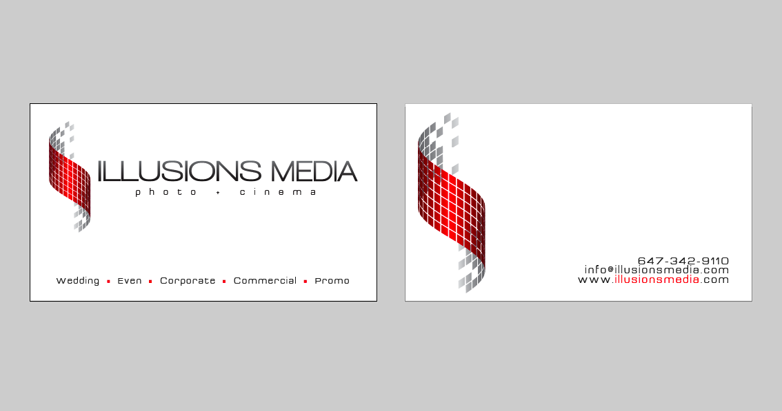 Business Card Design by Eda Delucca for 3Shade Productions | Design #380671