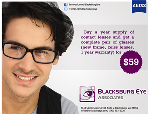 Card Design by bibinparker for Blacksburg Eye Associates | Design: #1909170