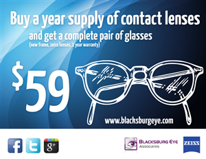 Card Design by Kburks for Blacksburg Eye Associates | Design: #1925544