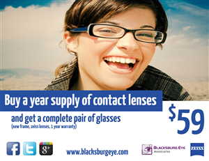 Card Design by Kburks for Blacksburg Eye Associates | Design: #1925546