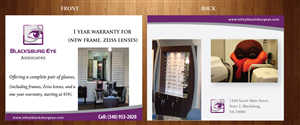 Design de Carte par Sbss pour Blacksburg Eye Associates | Design : #1924324