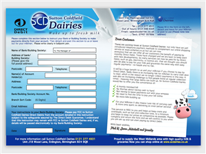 Flyer Design by tapstudio for Sutton Coldfield Dairies | Design: #1880791