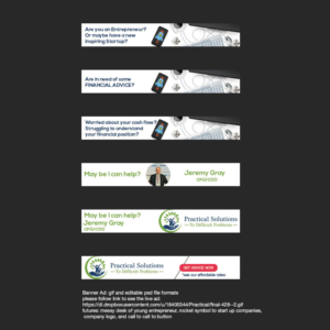 Banner-Design von Kristina Andonoff für 3 Continents Consulting | Design: #7541320