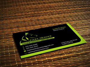Fast Tracks canine activity center Business cards | Design de Carte de Visite par Sajin