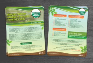 Natural & Drug-Free Pain Relief and Wellness for Active Seniors | Flyer Design by baidya