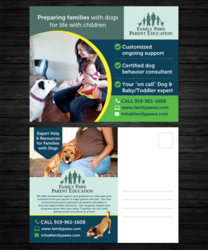 Postkarten-Design von Jems Wood für Family Paws | Design #7505405