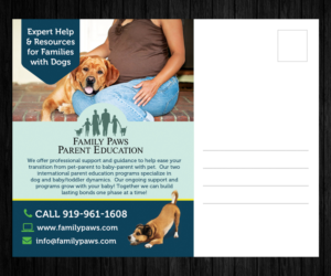 Design de Carte Postale par CreativeTrick pour Family Paws | Design : #7505468