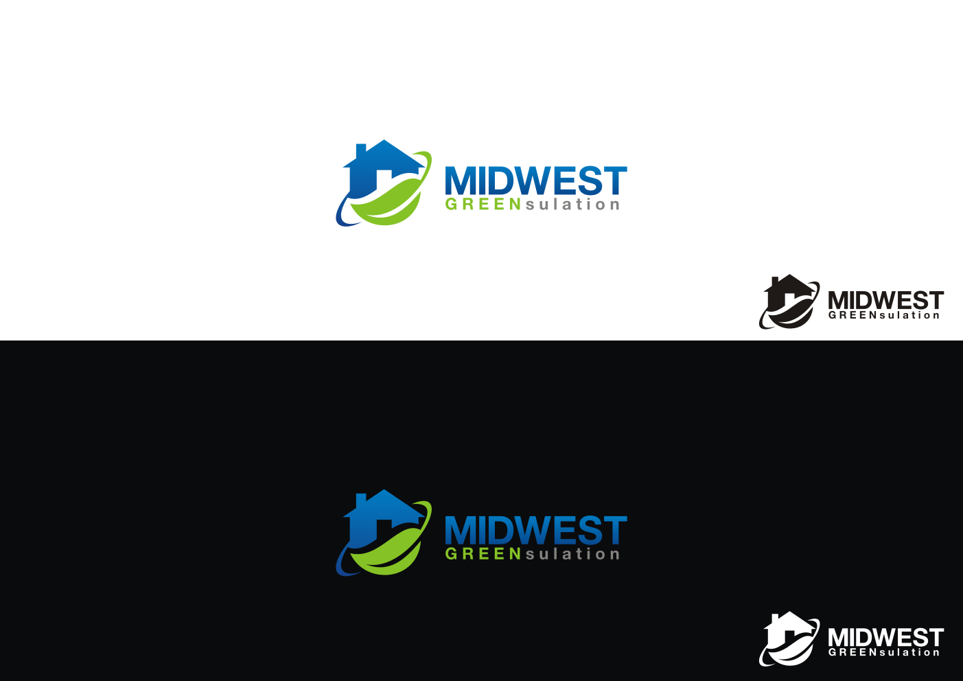 Logo Design by studiox for Midwest GREENsulation | Design #1907622