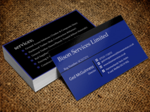 Visitenkarten-Design von Lanka Ama für Bison Services Limited | Design: #7510092