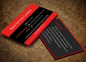 Visitenkarten-Design von Lanka Ama für Bison Services Limited | Design: #7510093