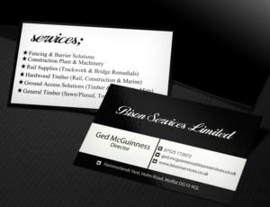 Visitenkarten-Design von Lanka Ama für Bison Services Limited | Design: #7510101