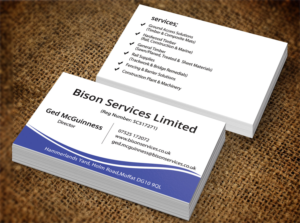 Visitenkarten-Design von Lanka Ama für Bison Services Limited | Design: #7510128