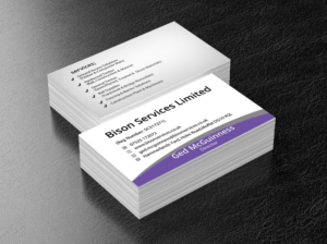 Visitenkarten-Design von Lanka Ama für Bison Services Limited | Design: #7510129