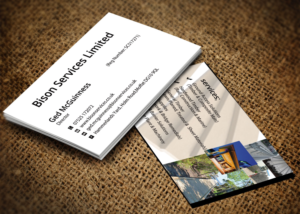 Visitenkarten-Design von Lanka Ama für Bison Services Limited | Design: #7510130