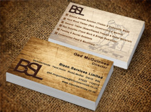 Visitenkarten-Design von Lanka Ama für Bison Services Limited | Design: #7510144
