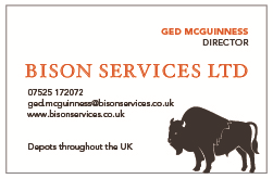 Visitenkarten-Design von elovely für Bison Services Limited | Design: #7505771