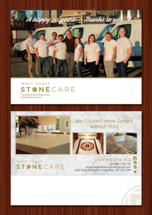 Laughing Thank You Card 20 year celebration | Diseño de Flyer por Adylhere