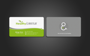 Design de Carte de Visite par chandrayaan.creative pour Healthy & Hustlin' | Design : #7533978