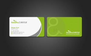 Design de Carte de Visite par chandrayaan.creative pour Healthy & Hustlin' | Design : #7533983