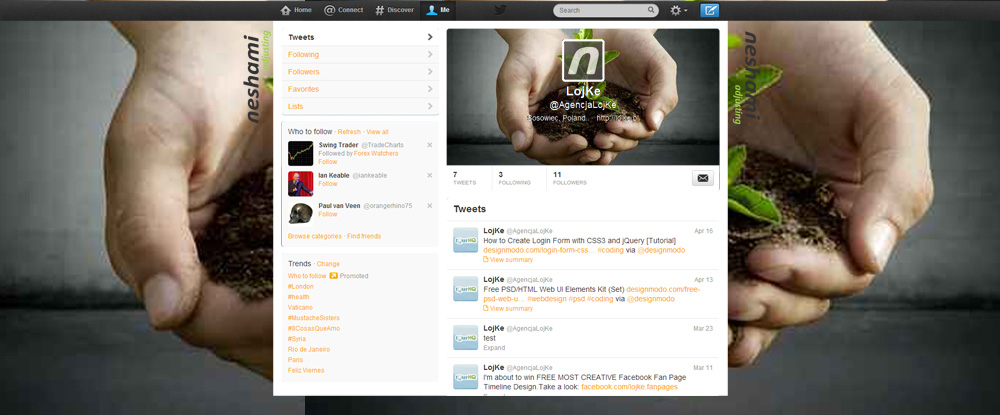 Twitter-Design von lojke für Supermomo76 | Design #1883626