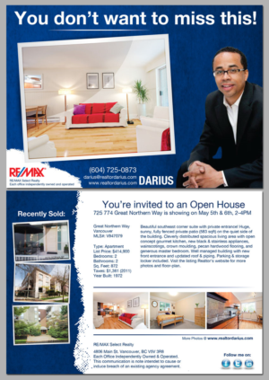 Flyer Design by mcky//design for RE/MAX Select Realty | Design: #7547350