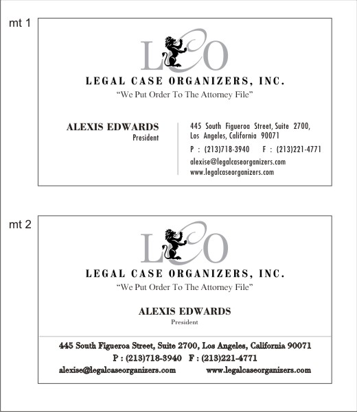 Design de Carte de Visite par marktek14 pour Legal Case Organizers | Design #1888947