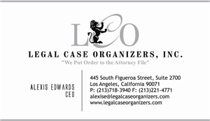 Design de Carte de Visite par Dimensions pour Legal Case Organizers | Design : #1893910