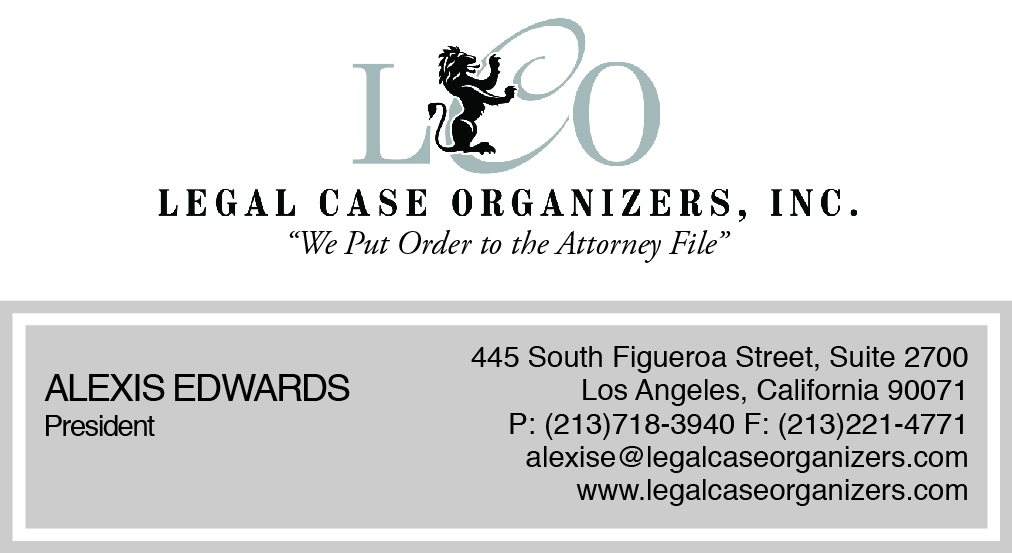 Business Card Design by Sara Sie for Legal Case Organizers | Design #1885534