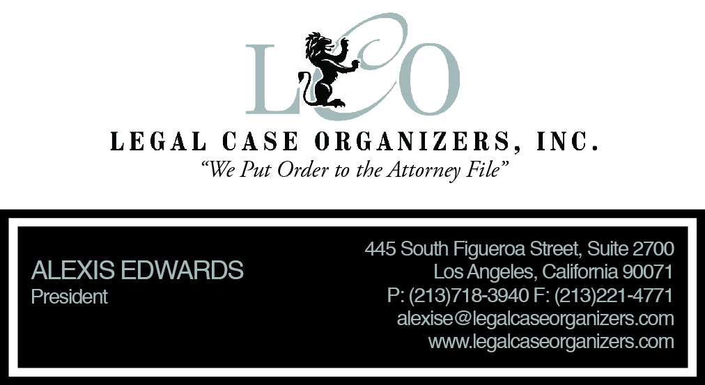 Business Card Design by Sara Sie for Legal Case Organizers | Design #1885537