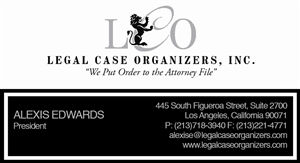 Business Card Design by Sara Sie for Legal Case Organizers | Design: #1885537