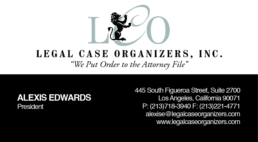 Business Card Design by Sara Sie for Legal Case Organizers | Design #1885539