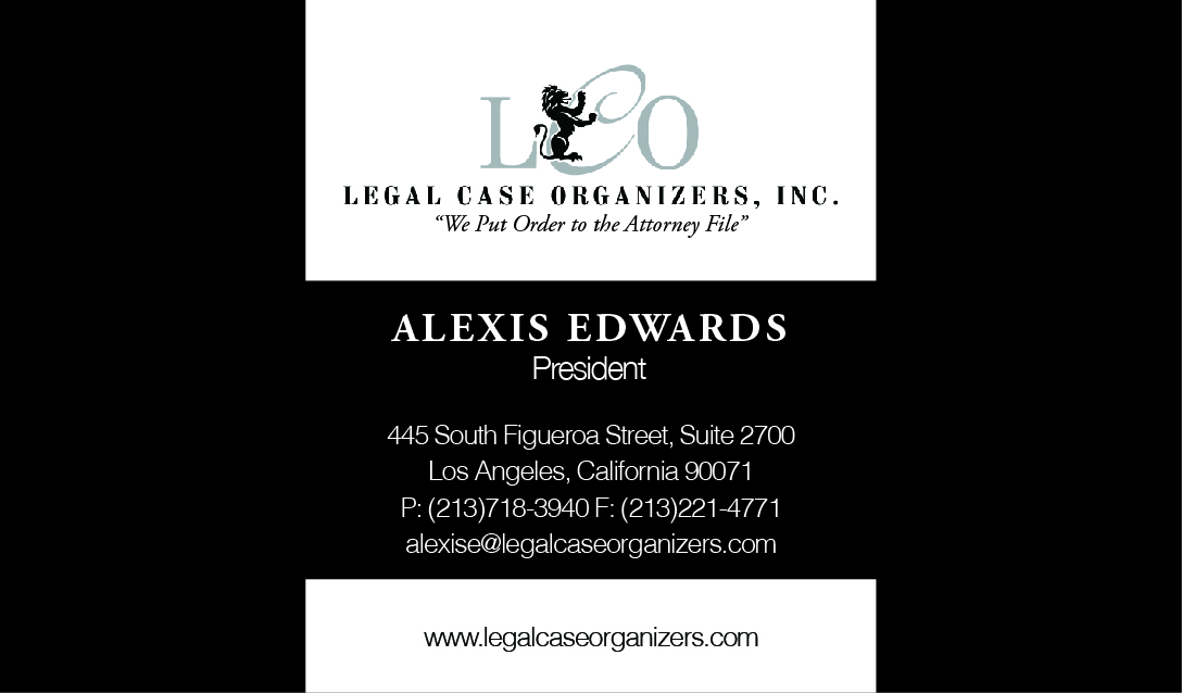 Business Card Design by Sara Sie for Legal Case Organizers | Design #1885541