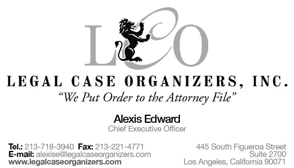 Business Card Design by Sara Sie for Legal Case Organizers | Design #1911329