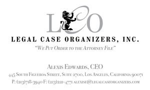 Design de Carte de Visite par Tesla pour Legal Case Organizers | Design : #1906464