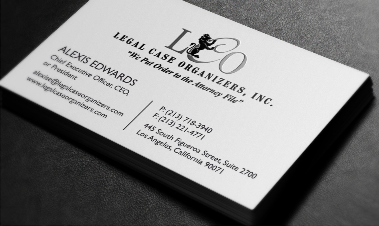 Design de Carte de Visite par Atvento Graphics pour Legal Case Organizers | Design #1888885